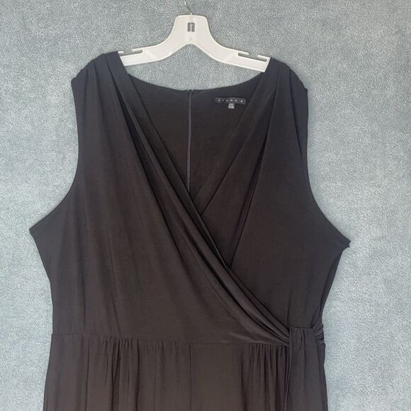 Tiana B Womens Jumpsuit Size 22W Wide Leg Minimalist Capsule Elegant Workwear - Picture 4 of 14